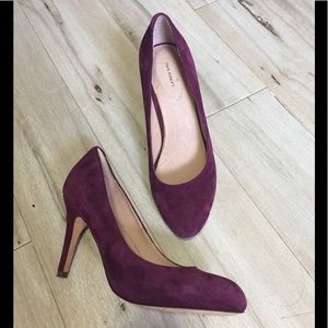 Lands end suede pumps size 7
